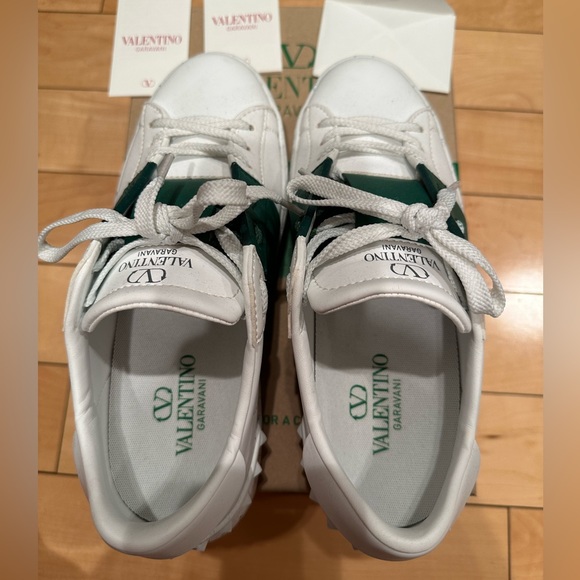 Valentino white and green open for change sneakers - Picture 8 of 9